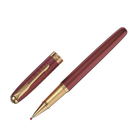 Gift Roller handle, in the leatherette case, pink case, gold-2
