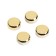 Tundra mirror holder, d = 20 mm, without drilling, gold, plastic, 4 pcs.