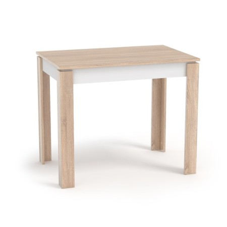 Dining optima table, sonoma oak/white