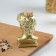 David toothpick stands, gold, 5x5x9 cm