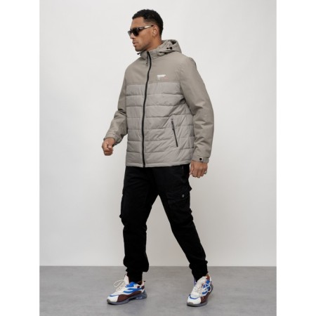 Sports male jacket, size 58, gray color-7