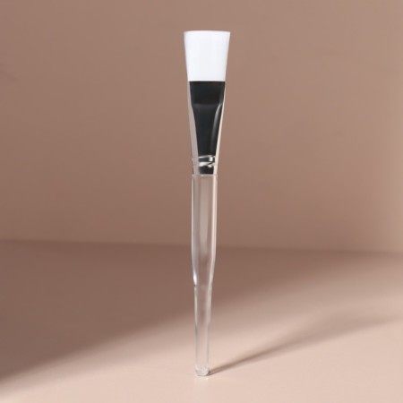 Mask brush, 17 (+/- 1) cm, transparent/white color-3