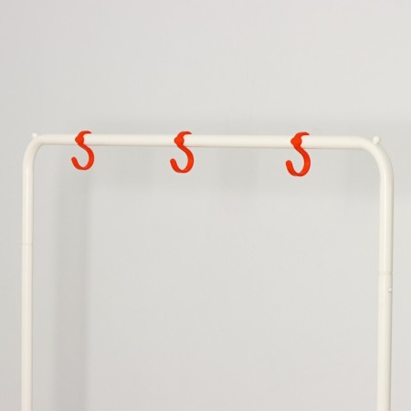 Floor hanger for clothes "Rainbow", 82.5 × 42 × 150 cm, white color-4