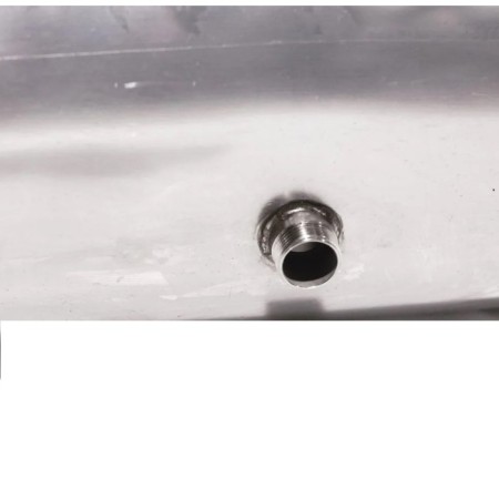 A heat exchanger tank 60 liters, horizontal, stainless steel 0.8 mm (fitting 3/4 ")-3