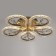 Causteen with PDU 1840/5GD LED 80W 3000-6000k Dimmer chrome gold 51x51x8 cm Bayerluux