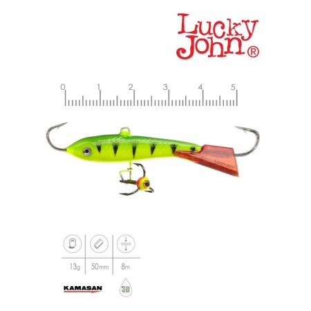 Balancir Lucky John Classic 5 + tee, 5 cm, color 36rt blister-1