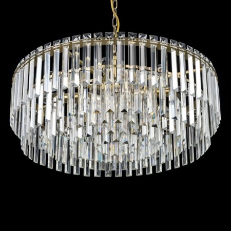 Suspended chandelier Citilux “Foundation” CL303223, 12X60W, E14, brown color-5