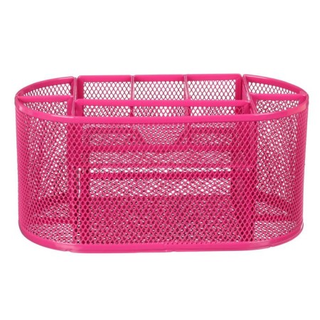 Chancellery trifle stand 9 departments, mesh metal, pink-4