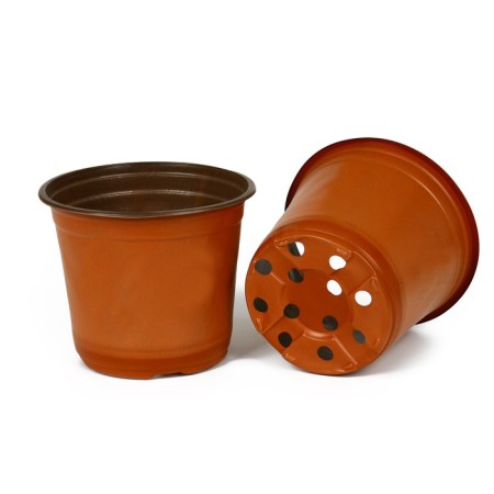 Pot for seedlings, 1.56 l, d = 16 cm, h = 13 cm, terracotta, Greengo-8