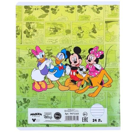A notebook in a line of 24 sheets, 5 types of mix, cover coated paper, Minnie Mouse-11