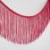 Decorative braid "Furrm", 15 cm, 5 ± 0.5 m, red color