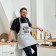 Apron Ethel "Beloved Husband and Best Dad" 73x71 cm, 100% cotton, reps 210 g/m2