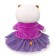 Soft toy "Lee Baby in a purple jacket and skirt", 20 cm