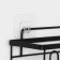 The bathroom shelf is straight, set 2 pcs, 23.5 × 10 × 7.5 cm, 33 × 12 × 9 cm, color black