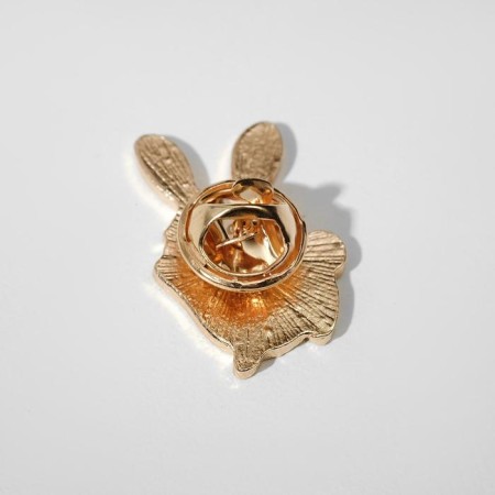 Icon "Funny rabbit", white color in gold-2