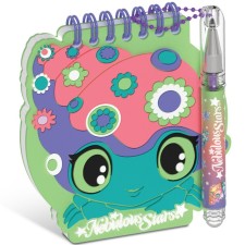 A mini-block in the form of a fairy-tale character Nebulous Stars Lyria, on a spring, with a colored gel pen