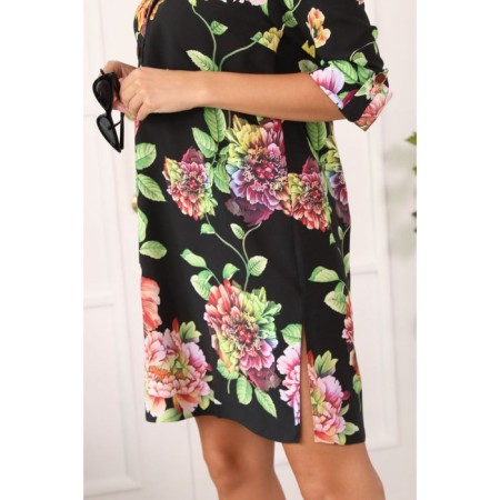 Women's tunic, size 42, black color-15