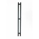 Electric towel Grois Orso, 110x1200 mm, 3 crossbars, lower rights, black