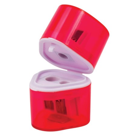 Zapochilok 3 holes with a container Brauberg "Case", triangular, plastic, mix 226943-3
