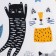 Kitty kitchen set of “cats” View 2, take 17*17cm, mitten 26*16cm, apron 60*80 cm 100% p/e