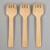 Wooden forks, 11 cm, 12 pcs
