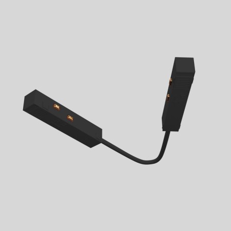 Corner power connector for the track system Technical TRA034CPC-42B-15, 33x1.7x1.8 cm, black color is black-1