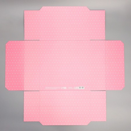 Gift folding box, packaging, "flowers", 26 x 26 x 8 cm-6