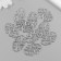 Decorative eelement silver 2x3.2 cm