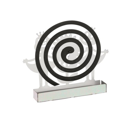 Spiral stand from mosquitoes and incense, metal, "frogs"-6