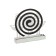 Spiral stand from mosquitoes and incense, metal, "frogs"