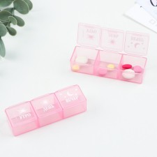 Tabert’s man “Morning, day, evening”, 3 sections, pink, 7.3 x 1.5 cm