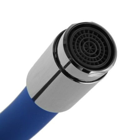 ACCOONA A9871M kitchen mixer, two -wound, silicone spout, silumin, blue/chrome-2