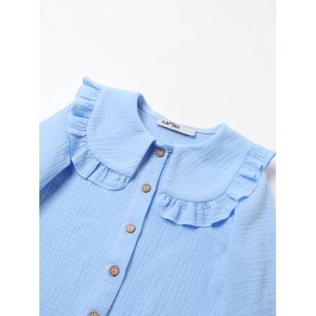 Children's shirt KAFTAN, p. 34 (122-128), blue-1