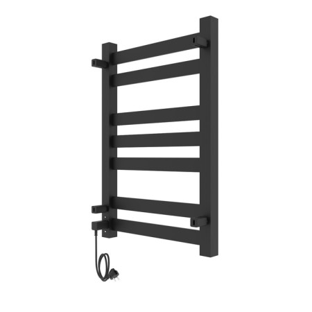 Two electric heated towel rail Laris Hephaestus ChKCh, 500x800 mm, 7 crossbars, right, black-14