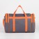 Sports bag with lightning, without lining, 3 outer pockets, gray/orange color