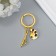 Metal keychain "for the artist - brushes and palette" gold, silver 7.7 cm