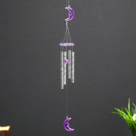 Wind music plastic "Month" 4 pipes 40 cm-5