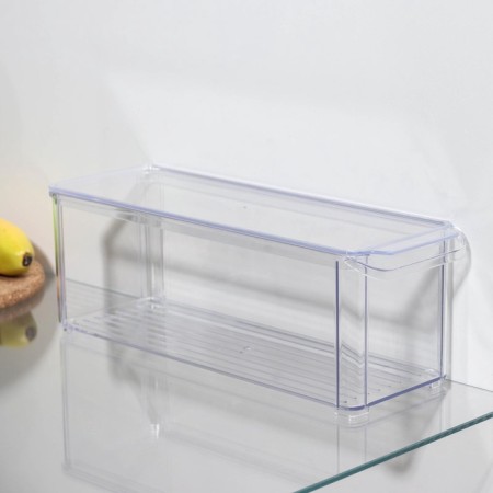 A container for a refrigerator with a lid IDEA, 10 × 30 × 10 cm, the color is transparent-6