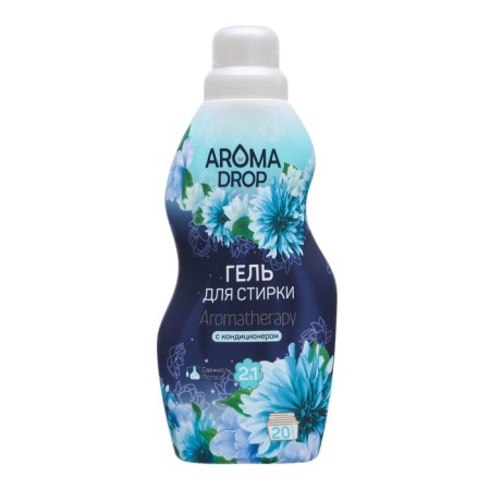 Гель для стирки 2 в 1 AROMA DROP Aromatherapy "Свежесть лотоса", 1000 г