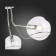 Ceiling EVOLUCE lamp. Sle102502-03. BACA. 3x40 watts, E14, 61x61x31 cm, chromium color