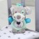 Toy - lamp, developing, musical "dog", 21 cm.