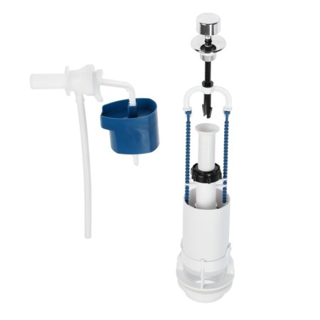 Reinforcement for flush tanks "Father" - 2, with lateral eyeliner 1/2 ", rod, chrome-5
