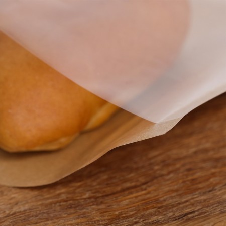 Baking packet with a window, craft, 18 x 19 cm-1