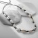 Beads "sea" of shells, black-beige color, 75 cm