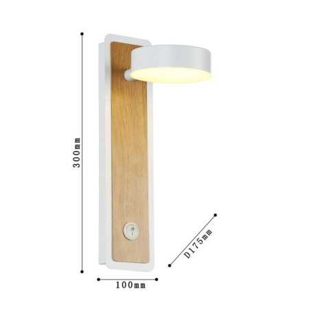 Wall lamp Prime 100 mm, 175 mm, LED 5W-2