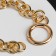 Bracelet "Chain" parallel rings, color gold, l = 23