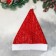 New Year's cap "shimmering stripes" 30x36 cm, red