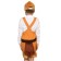 Eagle carnival costume, plush, 3-6 years, height 92-122 cm