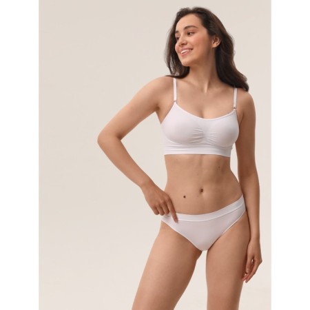 Top female supporting on thin straps Mirey Top Shaper Spalla Stretta, size 48, white color-2