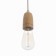 Suspension lamp "Claud" drop2 1x40W E27 white 5x6.5x95cm